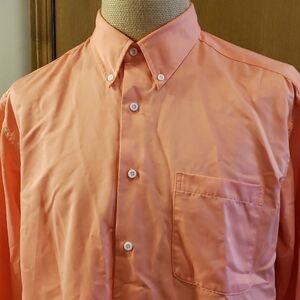 Travelsmith orange lightweight long sleeve shirt